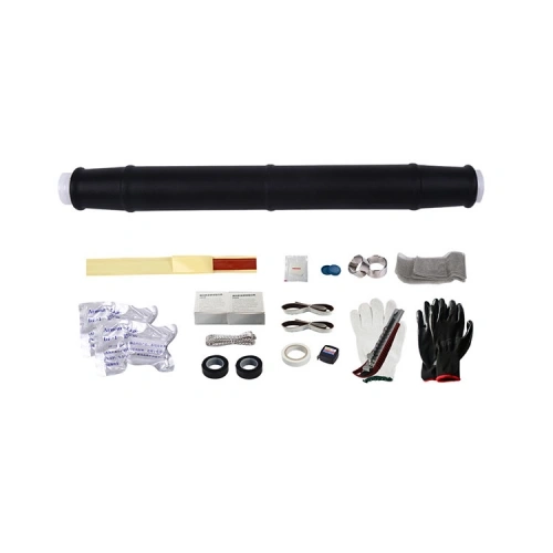 35kV single-core cold shrink straight-through joint kit with long black joint sleeve and installation accessories